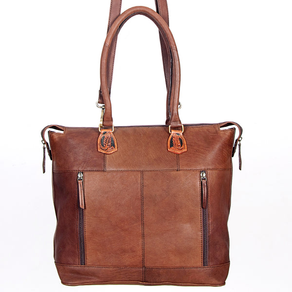LC-ADBGI105C Tote Hand Tooled Genuine Western Leather Women Bag