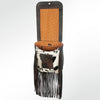 LC-ADBGZ196BRW Genuine Cowhide & Leather Western Backpack with Fringe and Whipstitch - Boho Cowgirl Bag