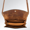 ADBG518 American Darling Hand Tooled Floral Leather Western Crossbody Bag