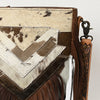 ADBG515 American Darling Hand Tooled Floral Strap Hair-On Cowhide Western Large Cross body Bag