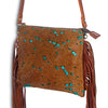 ADBG109 American Darling Hair-On Cowhide Crossbody Bag - Genuine Leather Western Purse