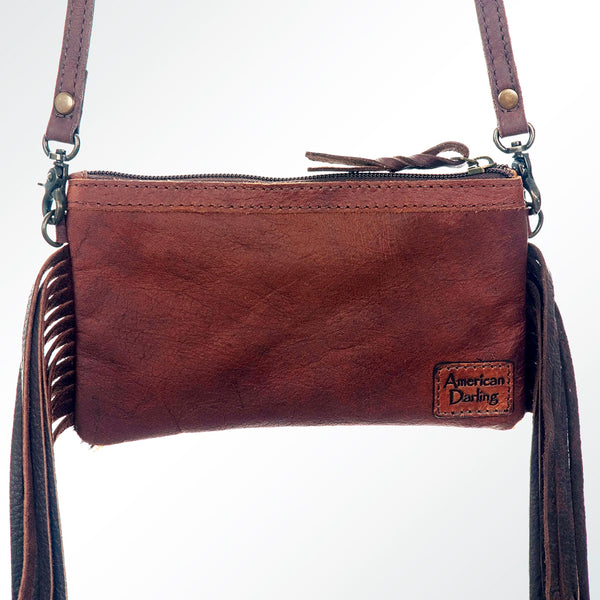 ADBGS142 Mini Crossbody - Hair-On Leather Fringe Bag with Removable Strap
