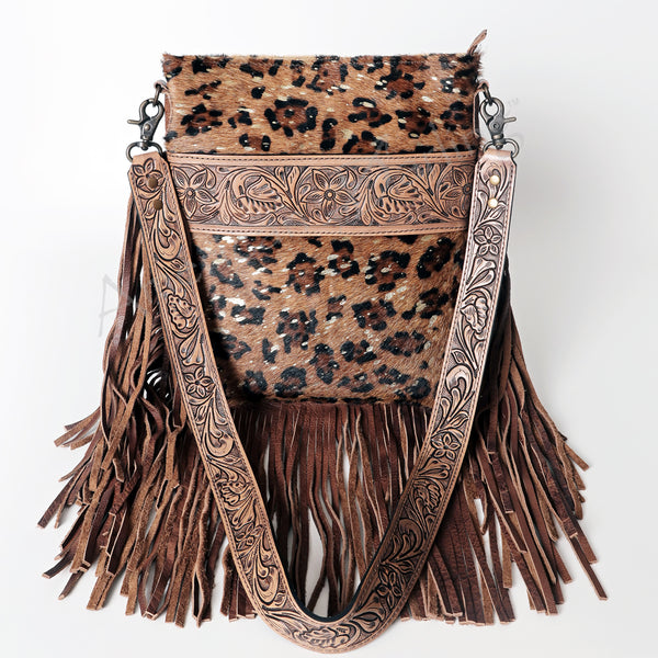 ADBGS192 Large Crossbody Genuine Western Leather Women Bag Pearl