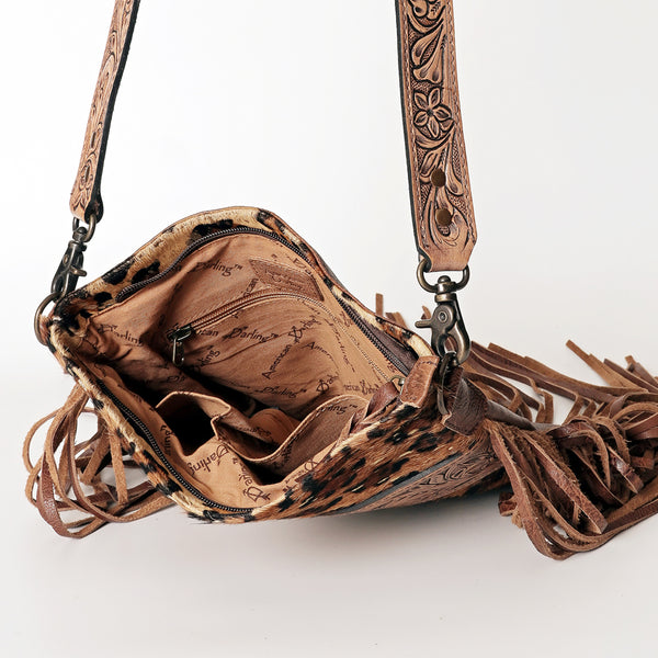 ADBGS192 Large Crossbody Genuine Western Leather Women Bag Pearl