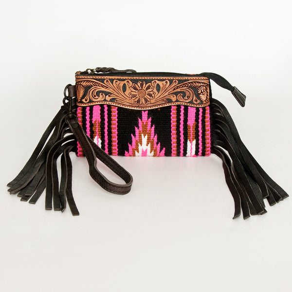 LC-ADBGZ231 Wristlet Genuine Western Leather Women Bag