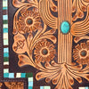 ADBG543 American Darling Hand Tooled Floral Leather Western Messenger Bag with Fringes