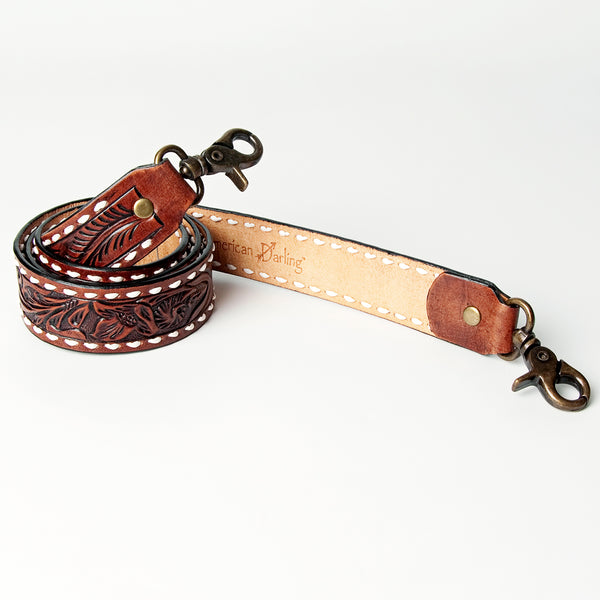 LC-ADSTF125 Hand Tooled Genuine Leather Handle Strap