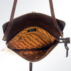 ADBG570TAW American Darling Texas Tooled Leather & Hair-On Cowhide Western Crossbody Bag