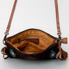 ADBG236 American Darling Handcrafted Cross body Bag with Hand-Woven Saddle Blanket & Fringes