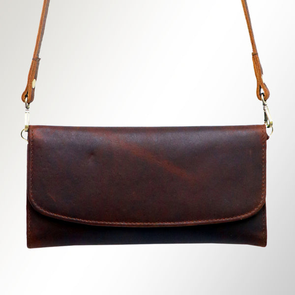 ADBGM112 Minimalist Genuine Leather Clutch Crossbody Bag