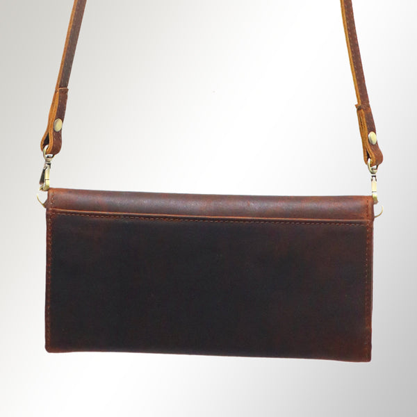 ADBGM112 Minimalist Genuine Leather Clutch Crossbody Bag