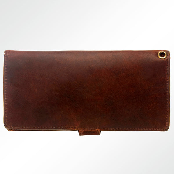 ADBGM103 Wristlet Hand Tooled Genuine Western Leather Women Bag