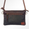 ADBG581 American Darling Hand Tooled Floral Carved & Hair-On Cowhide Small Cross body Bag