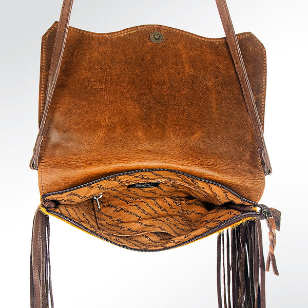 ADBG530 American Darling Rivetted Concho Hair-On Cowhide Western Small Cross body Bag
