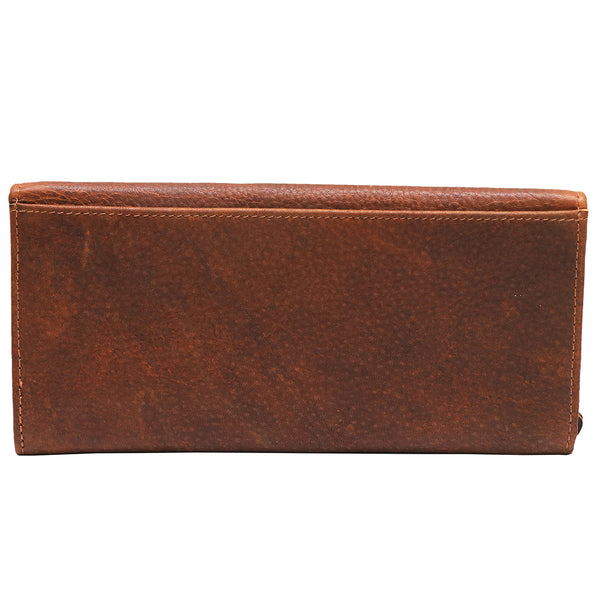 ADBGM112 Hand-Painted Leather Wallet Clutch - Western Design by American Darling