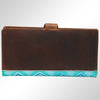 ADBGM113 Hand-Painted Leather Wallet Crossbody bag-Western Design