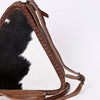 ADBG576 American Darling Hair-On Cowhide Western Leather Cross body Bag with Braided Edge