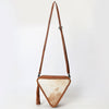 ADBG576 American Darling Hair-On Cowhide Western Leather Cross body Bag with Braided Edge