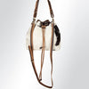 LC-ADBGI125B Hair-On Hide Drawstring Bucket Bag - Western Cowhide Purse with Adjustable Strap