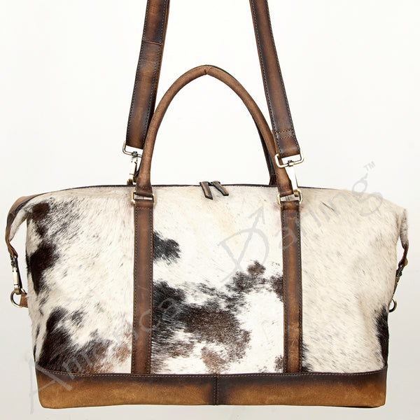 LC-ADBGI134 Duffel Hair On Genuine Western Leather Women Bag