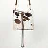 LC-ADBGI140B Hair-On Hide Bucket Bag - Western Cowhide Leather Drawstring Purse