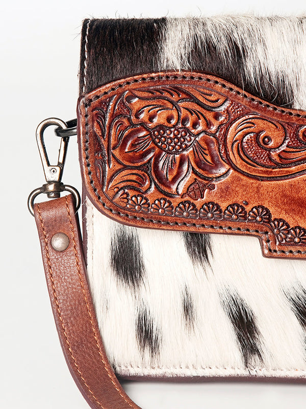 LC-ADBGZ280 Crossbody Hair-On Genuine Western Leather Women Bag
