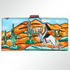 ADBGM113 Hand-Painted Leather Wallet Crossbody bag-Western Design