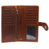 ADBGM113 Hand-Painted Leather Wallet Crossbody bag-Western Design