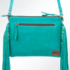 ADBG109 American Darling Hair-On Cowhide Crossbody Bag with Fringe