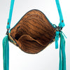 ADBG109 American Darling Hair-On Cowhide Crossbody Bag with Fringe