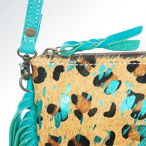 ADBG109 American Darling Hair-On Cowhide Crossbody Bag with Fringe