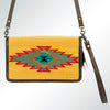 ADBG641 American Darling Hand Woven Saddle Blanket Western Leather Organiser Bag