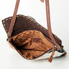 ADBG613 American Darling Turquoise Concho & Hair-On Cowhide Western Leather Envelope Bag