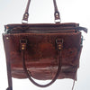 ADBG615 American Darling Handcrafted Western Leather Tote Bag with Buck Stitching