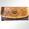 ADBGM102 Western Floral Tooled Leather Wallet - by American Darling