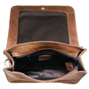 ADBGM109 Fringed Leather Western Crossbody Bag - Painted Artwork