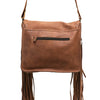 ADBGM109 Fringed Leather Western Crossbody Bag - Painted Artwork