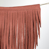 ADJW102 Western Fringe Chain Accessory - Genuine suede Statement Piece