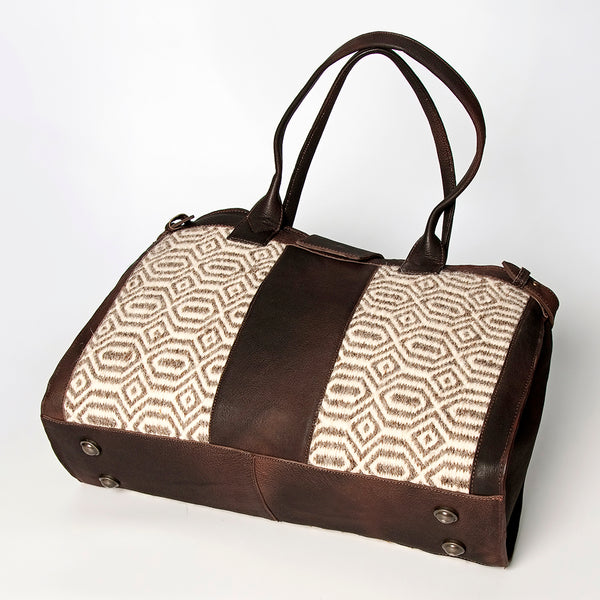 LC-ADBGZ309 Duffel Genuine Western Leather Women Bag