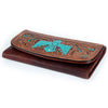 ADBGM102 Western Floral Tooled Leather Wallet - by American Darling