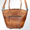 ADBG621B American Darling Hand Tooled Floral Western Leather Tote Bag