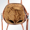 ADBG621B American Darling Hand Tooled Floral Western Leather Tote Bag