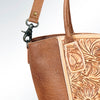 ADBG621B American Darling Hand Tooled Floral Western Leather Tote Bag