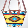 ADBG621C American Darling Hand Tooled & Saddle Blanket Western Leather Tote Bag