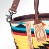 ADBG621C American Darling Hand Tooled & Saddle Blanket Western Leather Tote Bag
