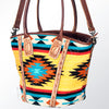 ADBG621C American Darling Hand Tooled & Saddle Blanket Western Leather Tote Bag