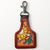 LC-ADKR214 Hand-Tooled Leather Keyring Sunflower with TurquoiseAAccent