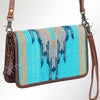 ADBG485 American Darling Saddle Blanket Leather Organiser Bag