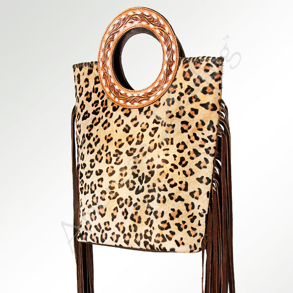 LC-ADBGZ332 Tote Hair on Genuine Western Leather Women Bag