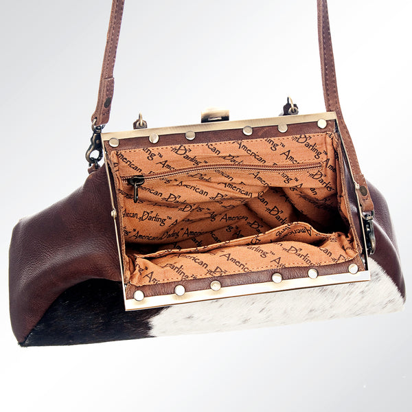 ADBG654 American Darling Hair-On Cowhide Western Leather Clutch Bag
